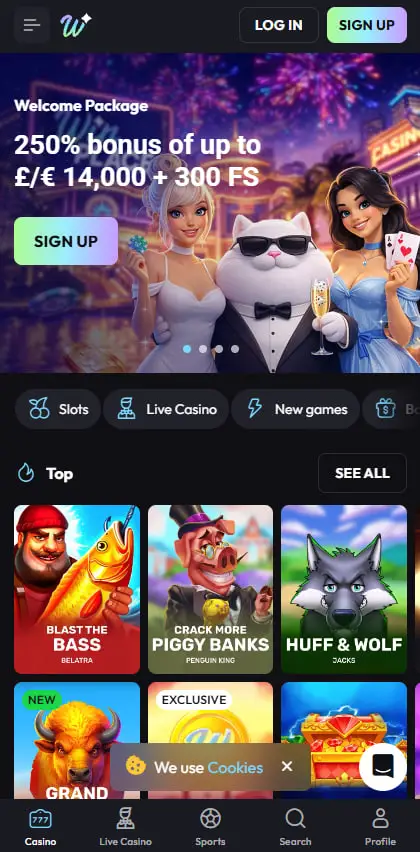 Online-Casino WinPlace – vielseitiges Online Casino ohne Dokumente